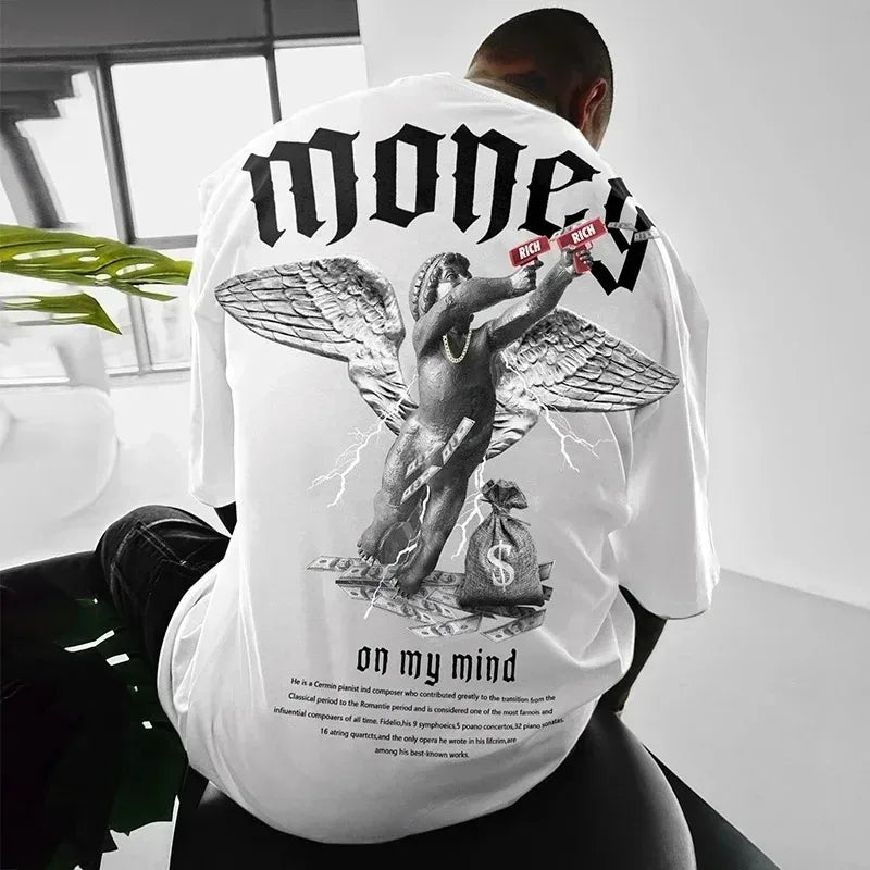 Men , Money Angel T-shirt